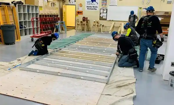 Alaska Works metal studs Construction Training